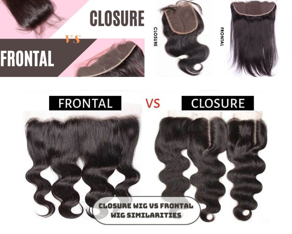 Difference Between Closure Wig Vs Frontal Wig - Differences Finder